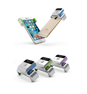 新大陆 智联天地 W100蓝牙背夹微型可穿戴扫描器