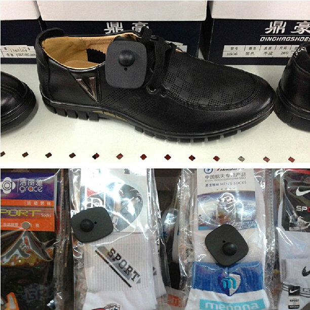 rfid防盗标签小方扣T-001实拍图片 rfid防盗标签小方扣T-001实拍图片